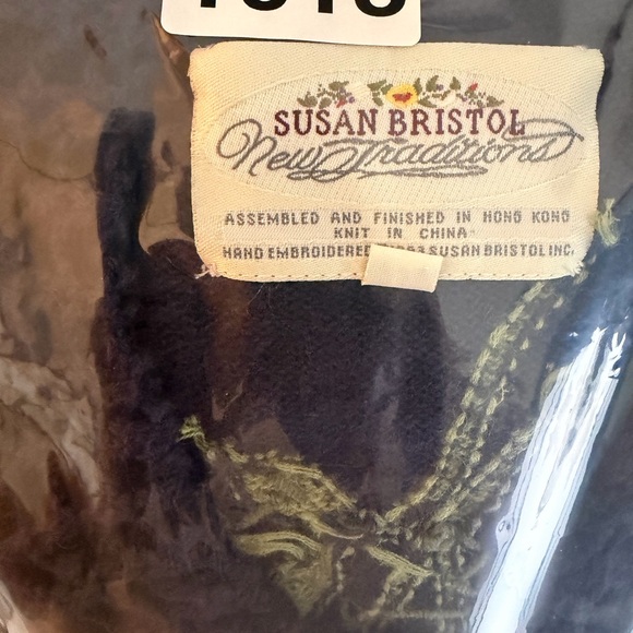 Vintage 90s Susan Bristol Floral Embroidered Cardigan L Cottagecore Grannycore - Picture 15 of 15